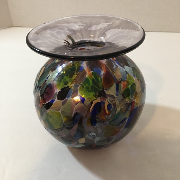 Arte Vargas pot vase. Hand blown glass. - Picture 4 of 4